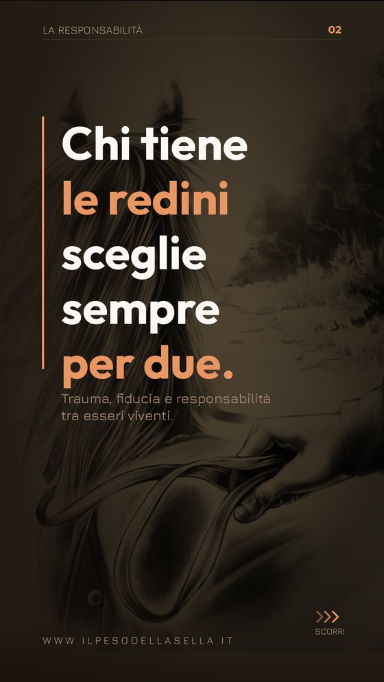 Chi tiene le redini sceglie sempre per due