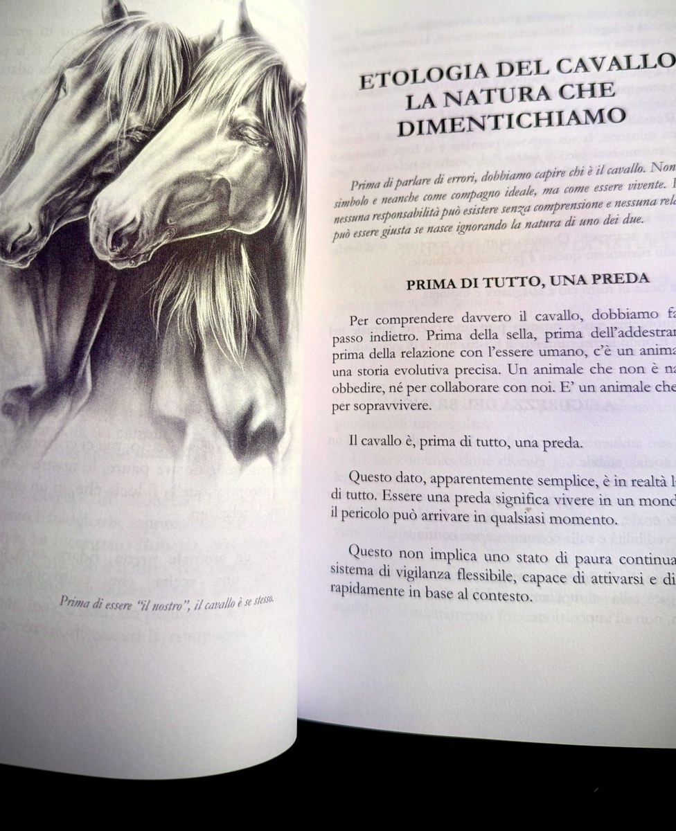 Etologia del cavallo, pagina del libro