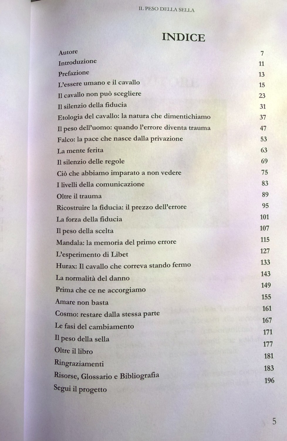 L'indice del libro