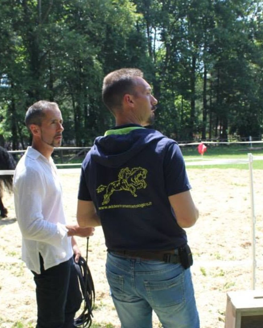 Alberto Alessi e Marco Pagliai durante un evento